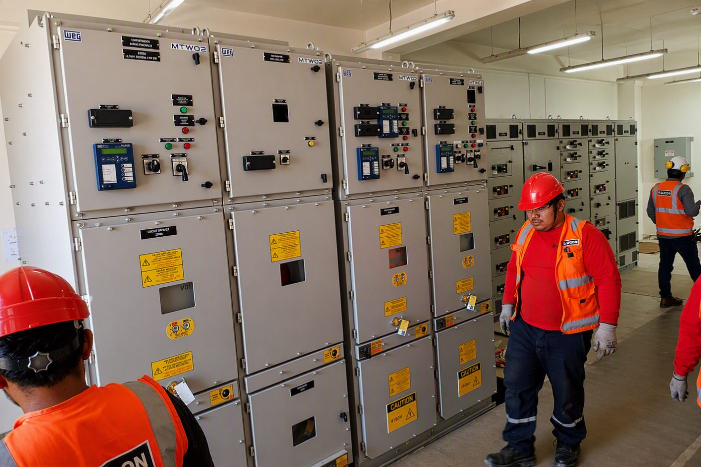 Sala de tableros eléctricos y control